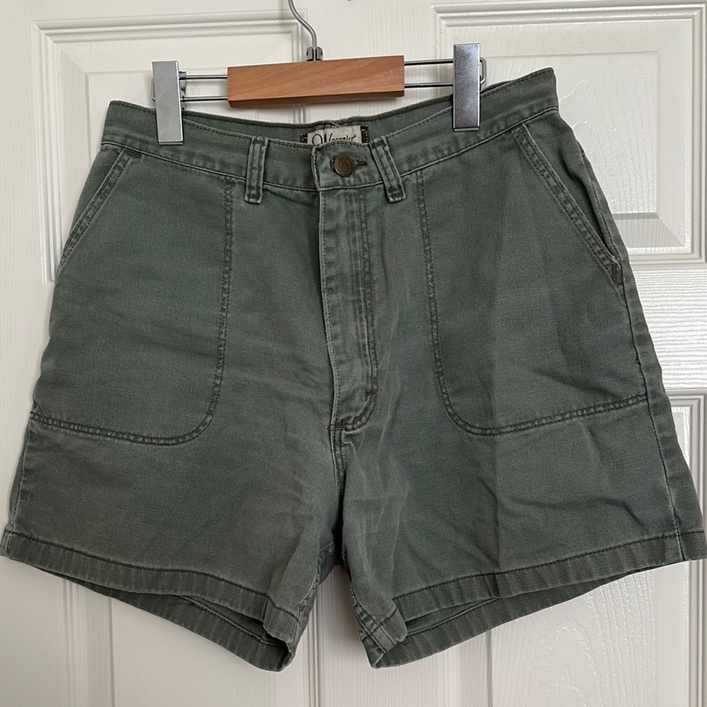 Vintage Olive Green Wrangler Casual Shorts